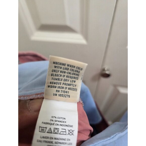 L.L. Bean Women's Pink Chino Pants Size 14 Relaxed Fit Cotton Blend - Picture 12 of 12